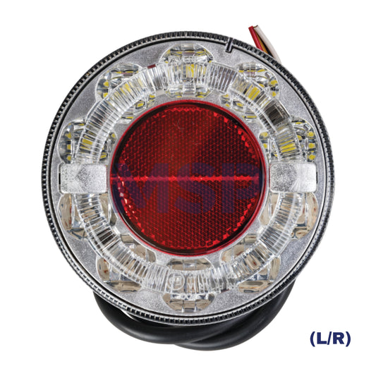 33-8100-107 / 101 Braspoint 98 - Luz trasera, antiniebla y de marcha atrás - Horizontal - 0,5 m con extremo abierto / BRASPOINT LED 12V/24V / ASPOCK - MSP EXPORT