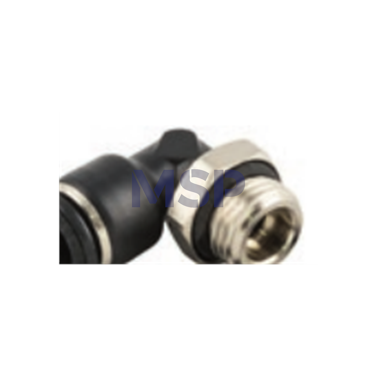 Raufoss male cylindrical elbow adaptor with O-ring