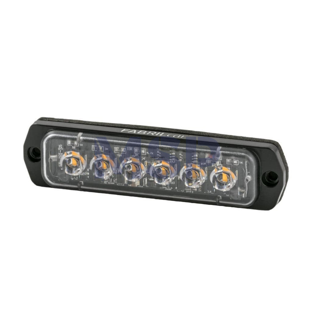 42-4054-021 Yellow Flashing Light - Led - 26 Flash Mode - E R10/65-IP65-METAL-9-30 V-1,5 M / LED FLASHING LIGHT - 12V/24V / ASPOCK