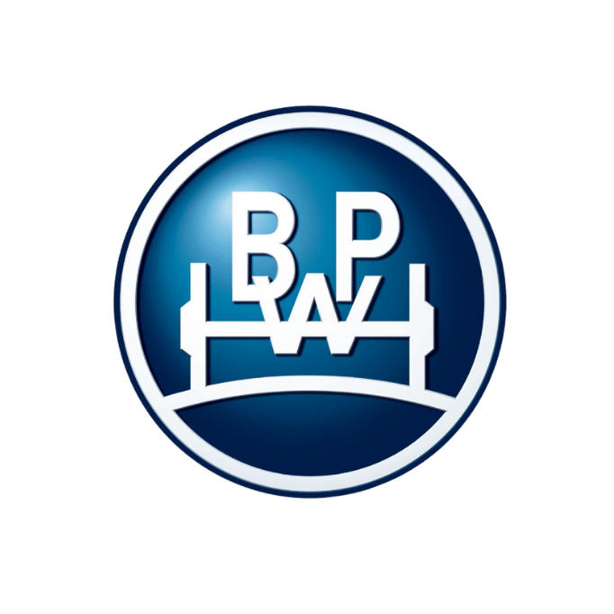 Logotipo de BP sobre fondo blanco