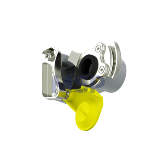 952 201 011 0 Coupling Head with integrated Filter - Yellow / EBS-E 2S-2M / WABCO - MSP EXPORT