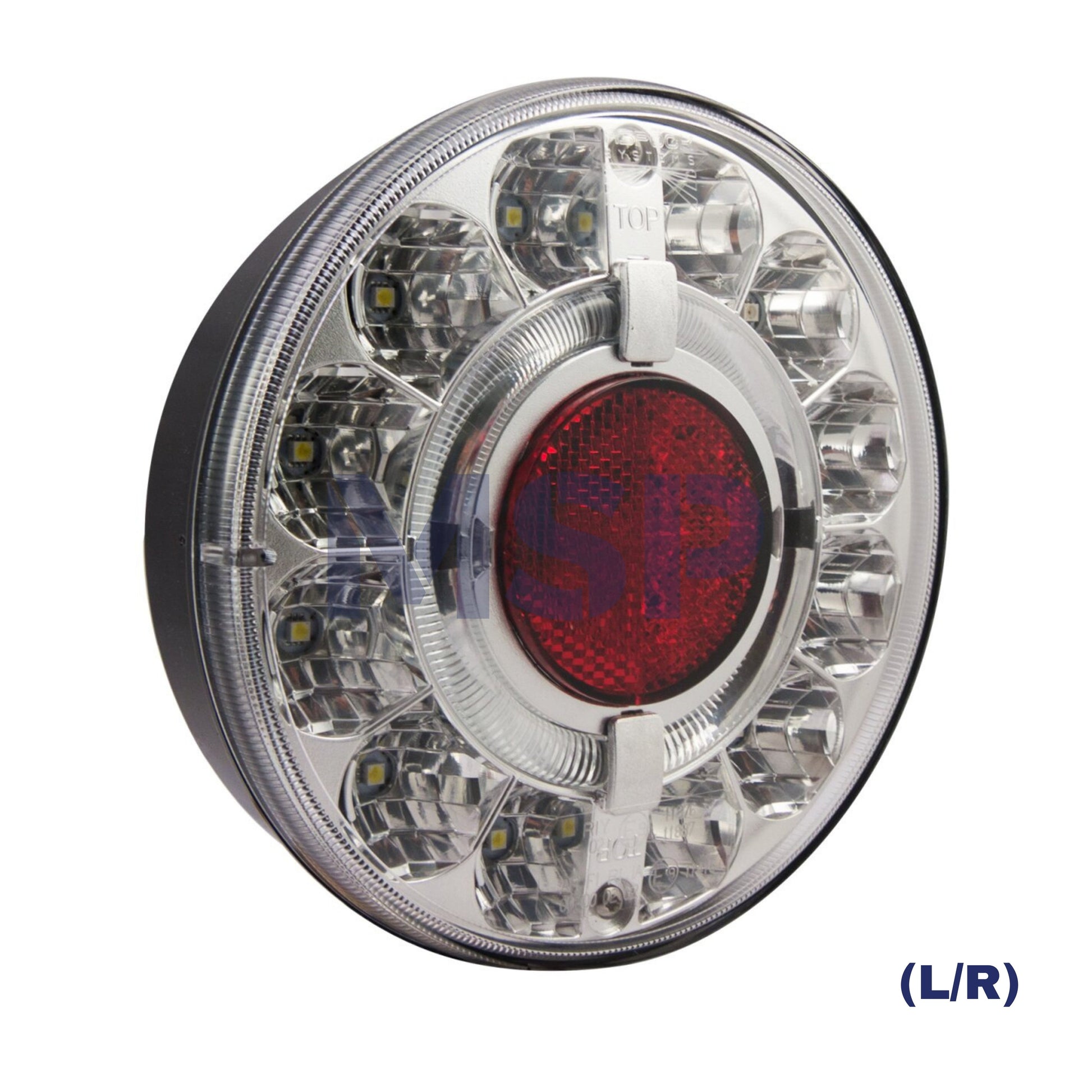 ASPOCK 33-8107-037 / 031 Braspoint 140 - Tail, Fog and Reverse Lamp - 7 Pin ASS2 Connector / BRASPOINT LED 12V-24V