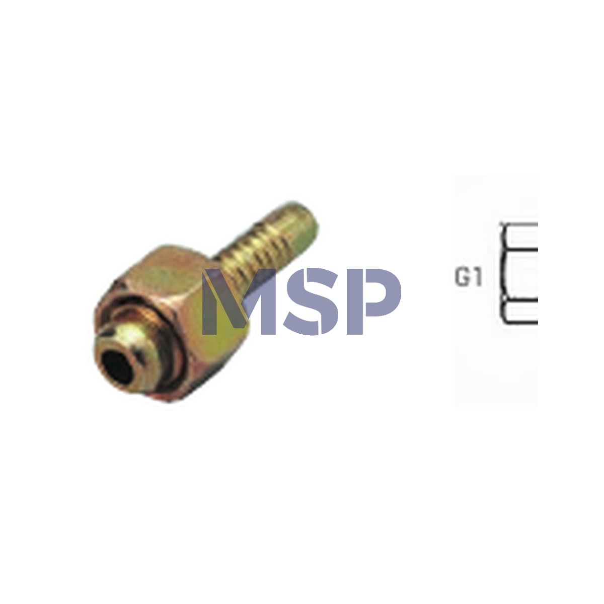 RAUFOSS 203998 End fitting for brake hose commercial vehicle spare part