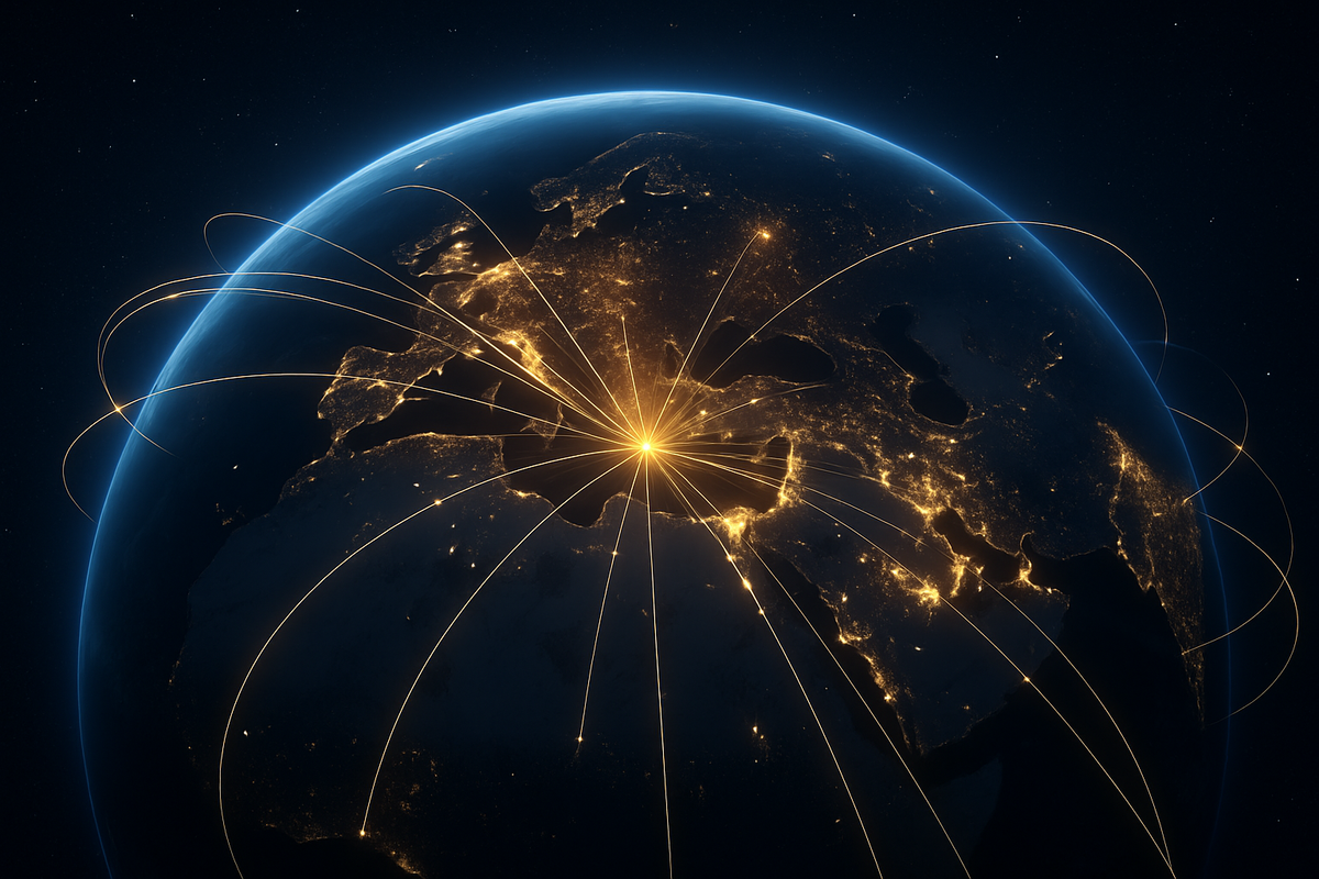 We should point out that we ship products from Türkiye to all corners of the world. In the nighttime image of the world, we connect to the rest of the world with illuminated lines from Istanbul, Turkey.